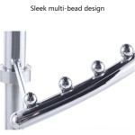 モダンなスパイラルデザインの自立型衣類ラック、寝室やリビングに最適なフロアスタンド式クローズオーガナイザー